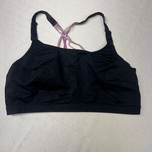 LIVI Active Black Sports Bra with Crossback Straps